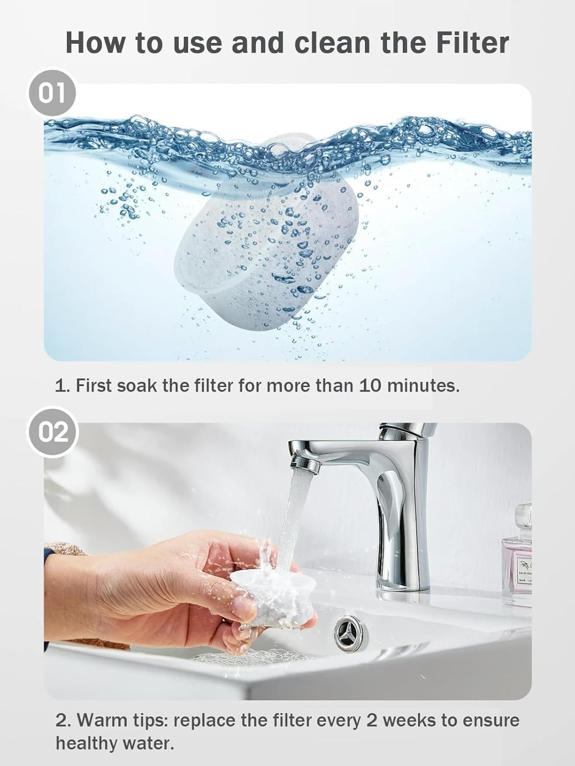 image:imageWOPET Cat Water Fountain 67oz2L Automatic Pet Water Dispenser for Cats amp Small Dogs Ultra Quiet SleepFriendly Pump BPAFree 2 Flow Modes Visible Water Level 3Stage FiltrationWhiteBlue